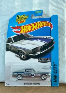 67 Custom Mustang Hot Wheels New HW City - New Car - Wear to cardback - Picture 1 of 2