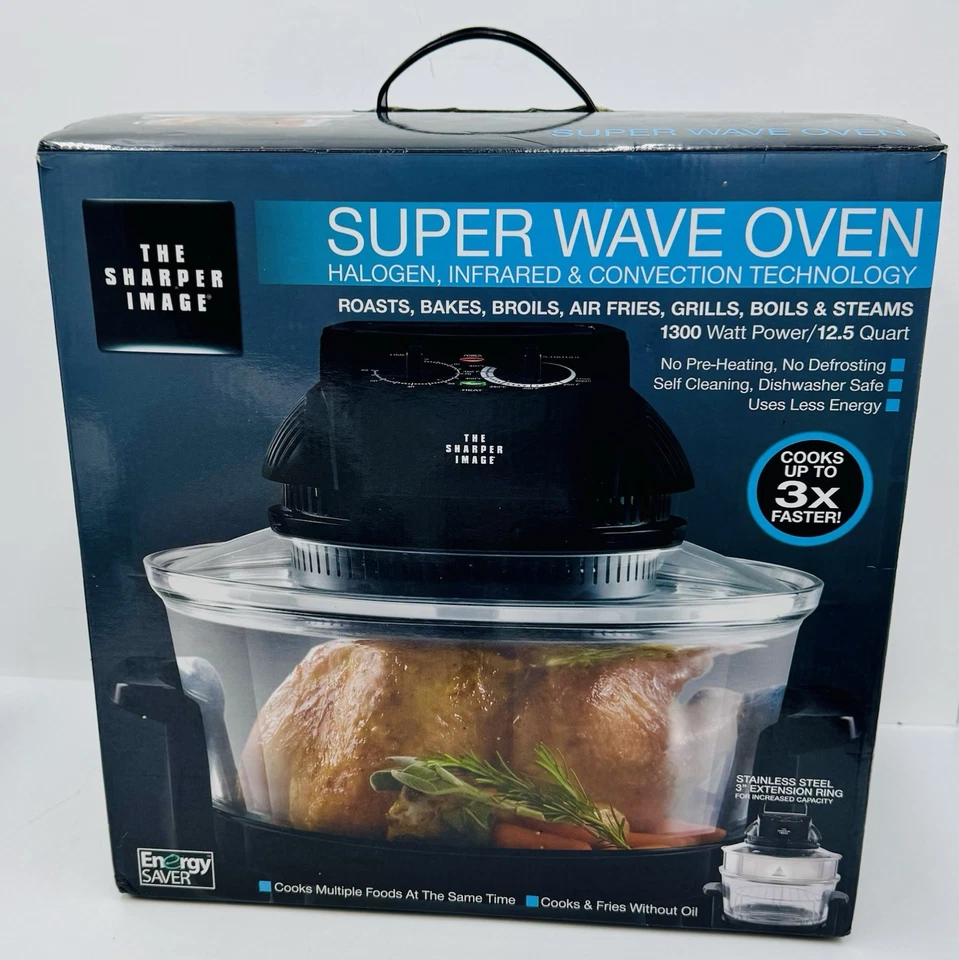 Sharper Image Super Wave Black Digital Convection Oven (New in Box!) - Image 1 of 1