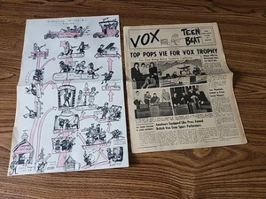 The Beatles Original 1964 "Vox Teen Beat" 8-seitige Musikausgabe + Poster in ex cond - Bild 1 von 13