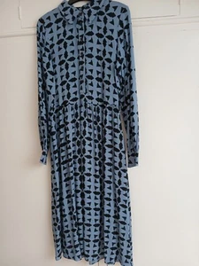 M&S Blue/black Dress. BNWOT. Size 6. - Picture 1 of 8