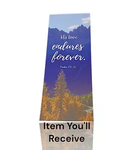 Double Sided Print Bible Verse Bookmark with Full Scripture, (2.4” x 6.1”) - Picture 1 of 7