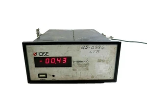 HEISE 710B HIGH ACCURACY PRESSURE INDICATOR RATED 0 - 50 IN H20 - Picture 1 of 6