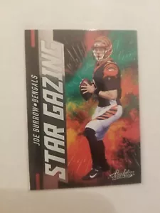 2021 Absolute Football Star Gazing Insert Joe Burrow #SG19 Cincinnati Bengals - Picture 1 of 1