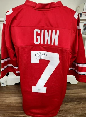 Ted Ginn 签名 亲笔签名 俄亥俄州七叶树 2XL 球衣 贝克特 正品 #7 — 第 1/4 张图片