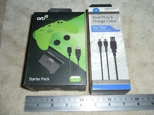 XBOX ONE DUAL USB CONTROLLER PLAY CHARGE CABLE RECHARGEABLE BATTERY COVER NEW! - Picture 1 of 2