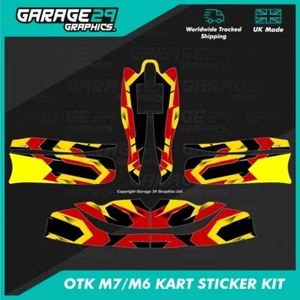 OTK M7/M6 KART STICKER KIT - BANSHEE - COLOUR 5 - CUSTOMISABLE - Picture 1 of 3