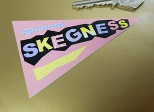 Skegness Holiday Travel Pennant Vintage Retro Classic Car Window Sticker 4" - Picture 1 of 1