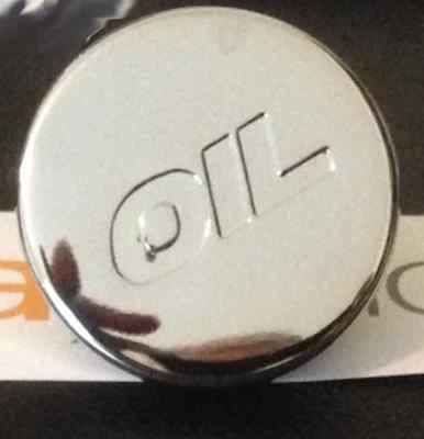 Chrome Push-In Oil Cap Valve Cover for SBC BBC Chevy Ford Mopar Chrysler - Image 1 of 3