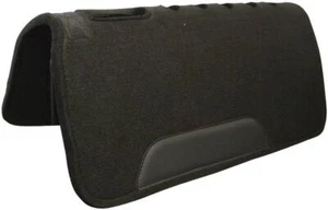 Felt Saddle Pad with Cut Outs, Black,- - Picture 1 of 1