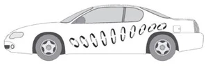 DECAL #A998 VINYL GRAPHIC AUTO SUV  VEHICLE CROSS OVER MODERN TRUCK VAN CAR SEMI - Picture 1 of 3