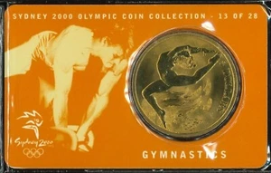 2000 Australia Mint Bronze $5Coin Gymnastics Sydney Olympics Commemorative issue - Bild 1 von 2
