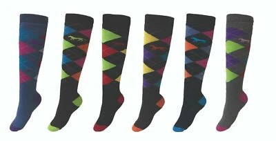 3x Meias Térmicas Femininas Quentes Joelho Alto Almofadado Equitação Equitação Esqui 4-7 - Imagem 1 de 3