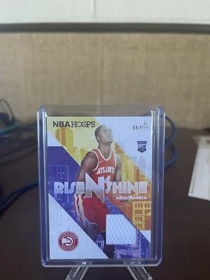 2022-23 NBA Hoops 🏀 AJ Griffin Rise N Shine Rookie JERSEY Patch #RS-AJ - Hawks - Image 1 of 2
