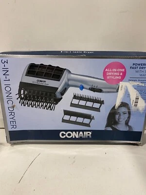 Conair 3 In 1 Ionic Dryer 1875 Watts 3 Attachments Gray and Black - Image 1 of 2