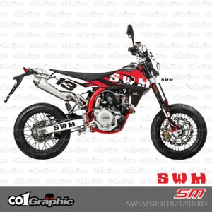 GRAPHICS DECALS STICKERS KIT FOR SWM SM500R RS500R RS300R 2018-2024 - Picture 1 of 1