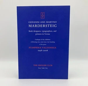 Giovanni & Martino Mardersteig. Buchgestalter, Typografen, Drucker. Grolier - Bild 1 von 1
