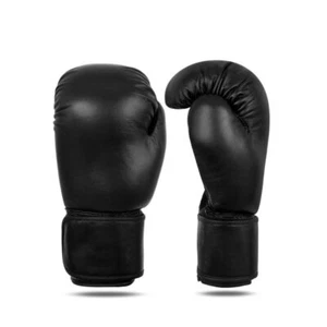 Boxhandschuhe, schwarz, Leder, TOP-Modell - Bild 1 von 3