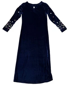 American Girl Dress Like Your Doll Velvet Dress Embroidered Floral Holiday Party - Picture 1 of 8