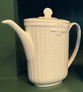 Discontinued Wedgwood Nantucket Basket Weave Coffee Pot w/Lid - Picture 1 of 1