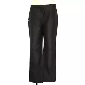 Versace Versus Womens Trousers 30W 34L 12 UK brown cotton/silk BNWOT no hem - Picture 1 of 11