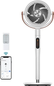 Fan for Bedroom, 100Ft Standing Fan for Home, 120°+105° Smart Oscillating Pedest - Picture 1 of 7
