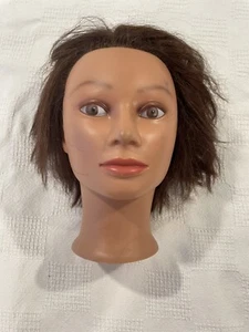 Marianna Miss Suzie-Kin Cosmetology Mannequin Head Doll 14901 Display Brown Hair - Picture 1 of 4