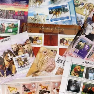 THEMATICS LOT -  DOGS       35 DIFF SETS             MNH ** - Picture 1 of 1