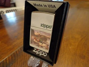 MALLARD DUCK WOOD DUCK BLACK ICE ZIPPO LIGHTER MINT IN BOX - Picture 1 of 3