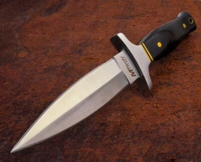 MTech 9” Tactical Titanium Boot Dagger Knife w/Hardwood Handle & Black Sheath - Image 1 of 4