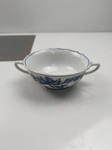 Cuenco de sopa crema Blue Danube Blue Onion JAPÓN con 2 asas - Imagen 1 de 7