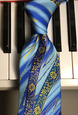 ANTONIO STEFANO / Exclusivo 'IL LEOPARDO' Gravata de Seda Italiana Assinatura de Luxo -Novo - Imagem 1 de 4