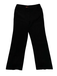 OSCAR DE LA RENTA  8 Womens Wide Leg Dress Pants Trousers Mid Rise Black - Picture 1 of 5