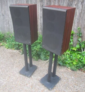 Vintage Bang & Olufsen BEOVOX S45 Speakers & Stands - Picture 1 of 13