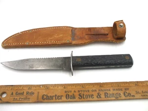 Vintage Imperial Sawback Fixed Blade Hunting Knife - Picture 1 of 3