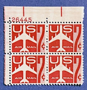 Scott # C60 - Correo aéreo, bloque de cuatro placas MNH, UL (PN26445) - edición 1960 - Imagen 1 de 1