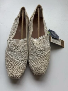 Toms Damen-Spitzen-Flats elfenbeinfarben Originalgröße 9,5 - Bild 1 von 10