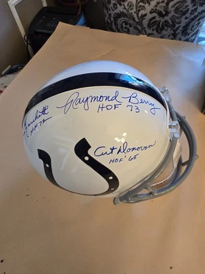 BALTIMORE COLTS FS Rare Rep  1958 NFL Champs Helmet Signed By 4 HOFers JSA - Image 1 of 4