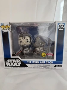 Funko Pop Vinyl (In box) #502 The Ronin & B5-56 Glow in the Dark Star Wars - Picture 1 of 6
