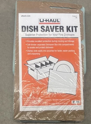 U-Haul Dish Saver Kit Superior Protection For Fine Dishware - New Sealed - Image 1 of 2