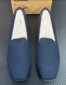 VIVAIA Square Toe Loafers Samantha Walker Color Navy US Women's size 10/ EU 41.5 - Picture 1 of 12