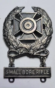 VTG WWII US Army Sm Bore Rifle Marksman Medal Military Sterling Silver PIN ~12g - Picture 1 of 6