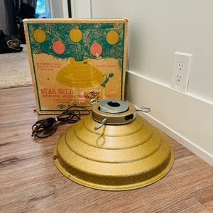 Vintage Stern Glocke drehbar musikalisch Weihnachtsbaum Ständer Halter praktisch MCM Things - Bild 1 von 5