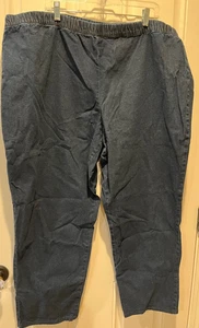 CJ Banks bequeme Damenhose Übergröße marineblau Denim Größe 4X - Bild 1 von 3