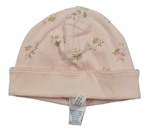 Ralph Lauren Bebé Infantil Niña Rosa Floral Algodón Gorra Talla Única 0-3-6 NUEVO - Imagen 1 de 3