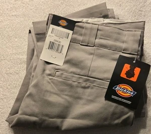 New Dickies 874 Men’s Skinny Fit Work Pants Gray Size 29x30 Wrinkle Resistant - Picture 1 of 4