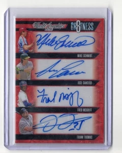 Hoja MutliGraphics 8 2023 AUTO 1/4 Schmidt Canseco McGriff Cabrera Ortiz Sosa ++ - Imagen 1 de 2