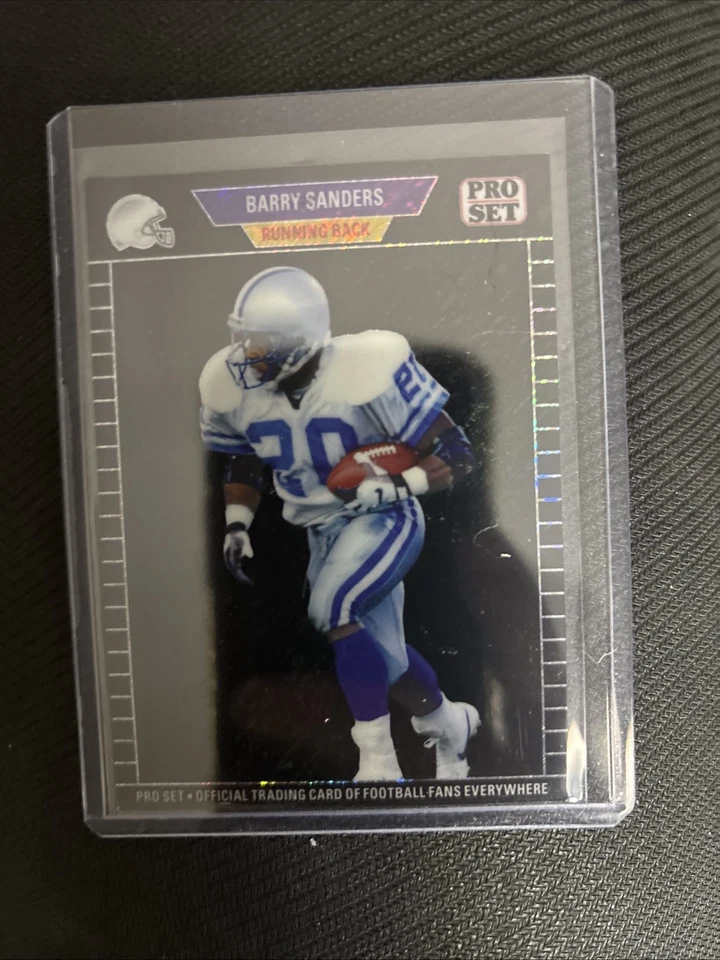 2024 Leaf Football Preproducción Prueba Barry Sanders Salón de la fama Detroit Lions Foto 1 de 1