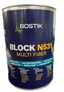 Bostik Block N531 Multi Fiber Faserverstärkte Dichtungsmasse 4Liter Dose 🦎 - Bild 1 von 1