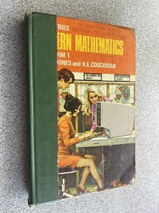Vintage Text Modern Mathematics Form 1 Jones Couchman Nowra High School Maths - Imagen 1 de 9