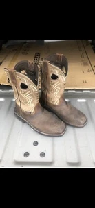 HERREN STAHLKAPPE ARBEITSSTIEFEL ZUM ÜBERZIEHEN SICHERHEIT ECHTLEDER ÖLBESTÄNDIG BRAUN - Bild 1 von 3